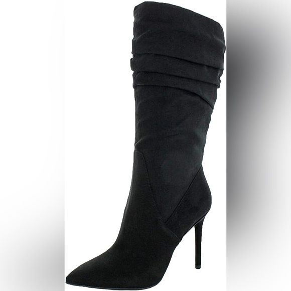 Jessica Simpson Lyndy Black Boots 7.5 Wide Calf - Picture 2 of 7
